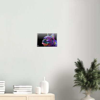 Tableau plexiglas avec fixations dog