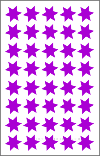 40 gommettes adhésives autocollantes étoiles 6 taille et couleur au choix