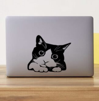 Sticker autocollant MacBook Chat mignon
