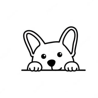 Sticker autocollant chien Gorki  mignon ❤️