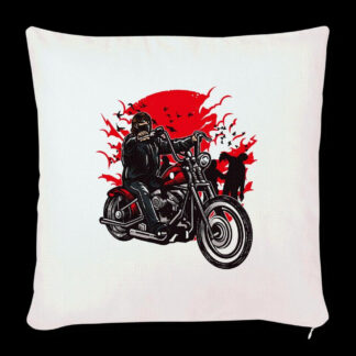 Coussin et housse de 45 x 45 cm biker walking dead