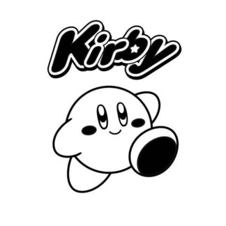 Sticker autocollant  Kirby manga