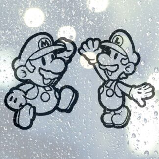 Sticker autocollant Mario et Luigi