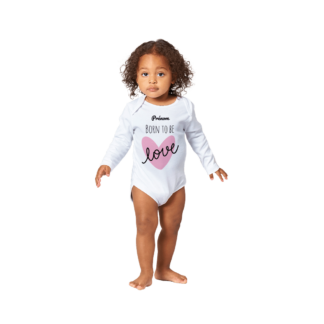 Grenouillère classique à manches longues pour bébé Love