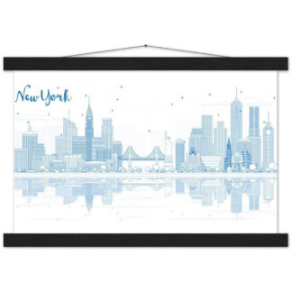 Kakemono Affiche et cintre en papier mat classique New York city
