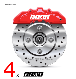 Kit 4 stickers étrier de frein Fiat