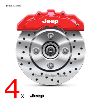 Kit 4 stickers étrier de frein Jeep