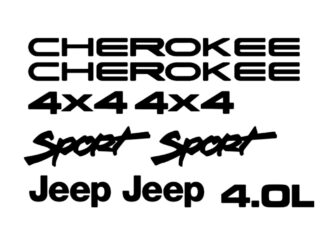 Kit stickers autocollants Jeep Cherokee sport