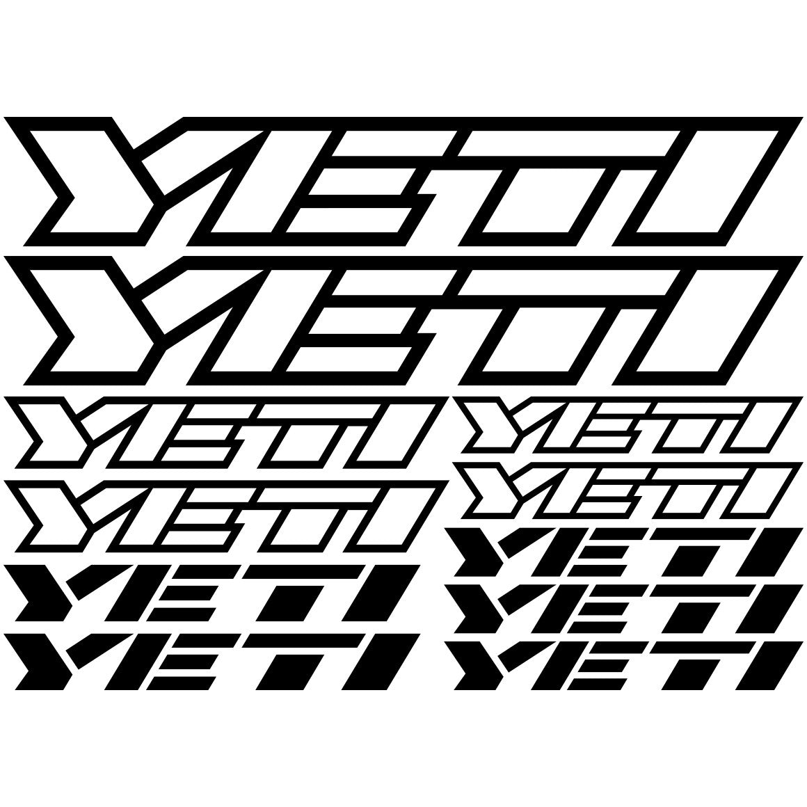 Yeti マウンテン バイク ステッカー キット – Déco Sticker Store