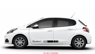 Lot de 2 bandes peugeot 208 couleur au choix