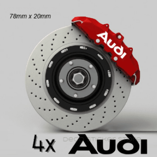 Lot de 4 stickers autocollants Audi étriers de frein