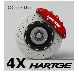 Lot de 4 stickers autocollants étriers de frein Hartge