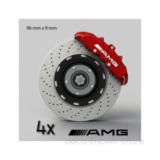 Lot de 4 stickers autocollants etriers de frein Mercedes AMG