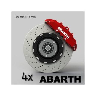 Lot de 4 stickers étriers de frein Abarth