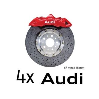 Lot de 4 stickers étriers de frein Audi 2