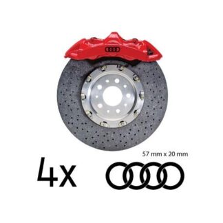 Lot de 4 stickers étriers de frein Audi anneaux
