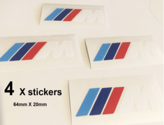 Lot de 4 stickers étriers de frein BMW M M3 M5 M6