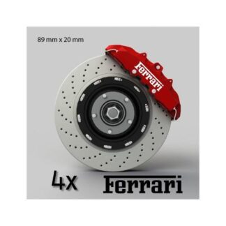 Lot de 4 stickers étriers de frein Ferrari