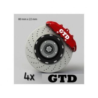 Lot de 4 stickers étriers de frein GTD