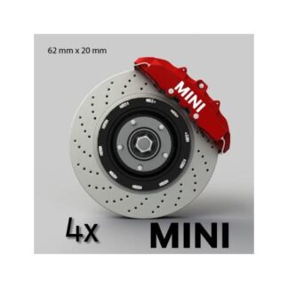 Lot de 4 stickers étriers de frein MINI