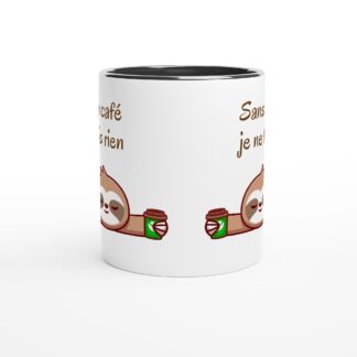 Mug 325 ml (11 oz) avec intérieur coloré paresseux