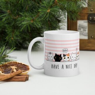 Mug Blanc Brillant Have a nice day