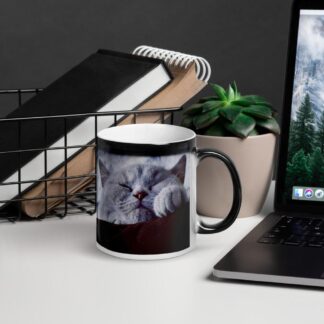 Mug Magique Brillant chat dort