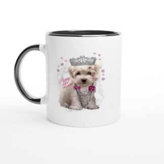 Mug en céramique blanche 11oz avec intérieur coloré Westy