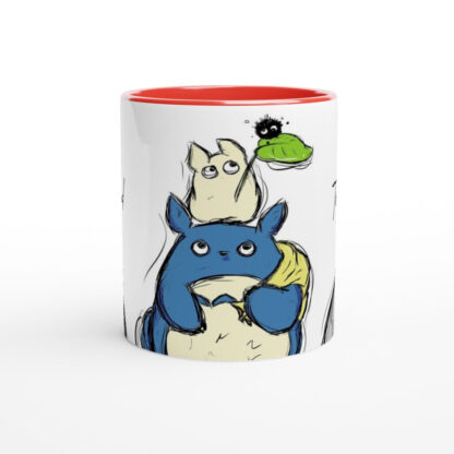 Mug en céramique blanche 325 ml (11 oz) avec intérieur coloré