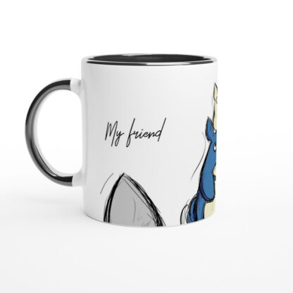 Mug en céramique blanche 325 ml (11 oz) avec intérieur coloré