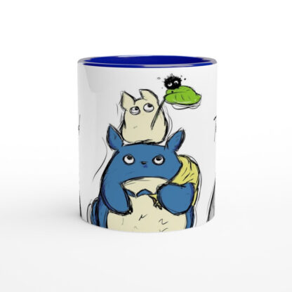 Mug en céramique blanche 325 ml (11 oz) avec intérieur coloré