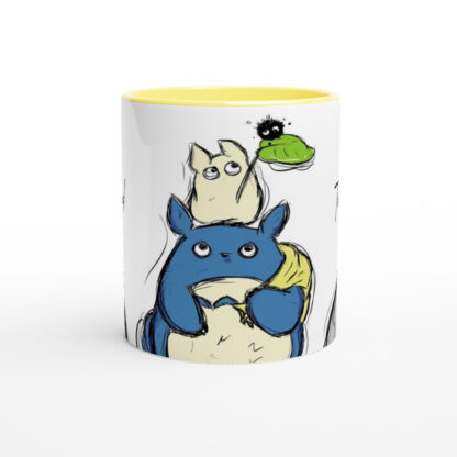 Mug en céramique blanche 325 ml (11 oz) avec intérieur coloré