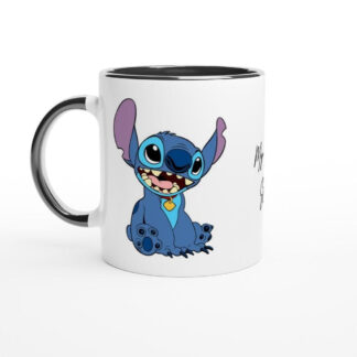 Mug en céramique blanche 325 ml (11 oz) avec intérieur coloré stitch