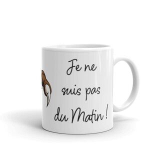 Mug je ne suis pas du matin monstre