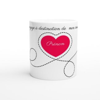 Mug voyage amour à personnaliser