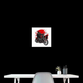 Poster 40 x 40 cm biker walking dead