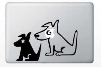 STICKER MACBOOK Chien étoile  - 13" 15" 17" 19"