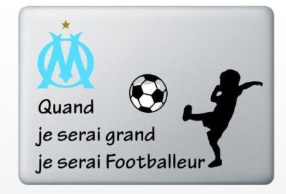 STICKER MACBOOK Football Marseille