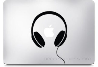 Sticker Autocollant MacBook Casque audio