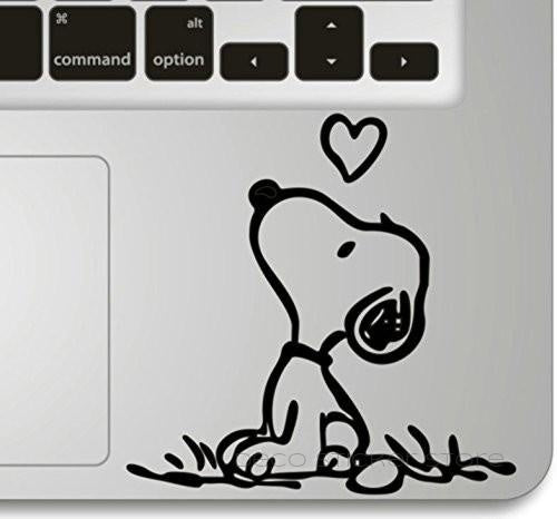 Sticker Autocollant Snoopy love ❤️ trackpad