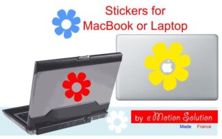 Sticker MacBook Laptop Fleur hippie