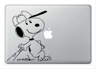 Sticker MacBook SNOOPY BASEBALL