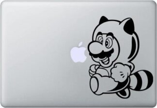 Sticker Macbook Mario Raccoon Suit