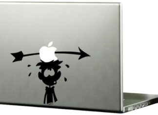 Sticker Macbook Pomme et flèche