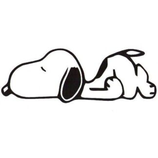Sticker chien Allongé