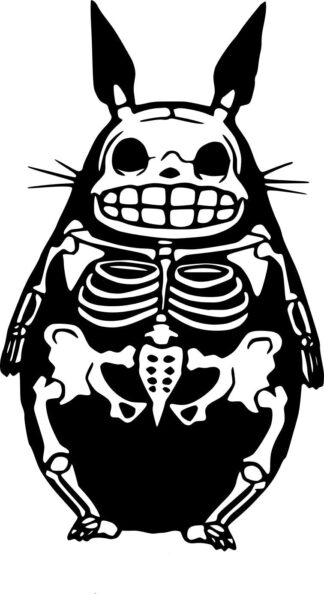 Sticker Totoro squelette