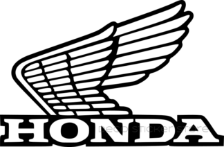 Sticker autocollant Aile Honda droite taille et couleur au choix