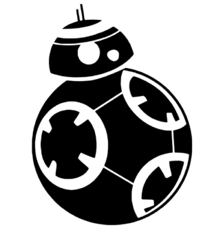 Sticker autocollant BB8 star wars