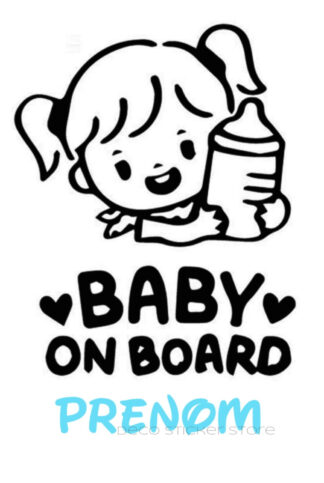 Sticker autocollant Bébé à bord modèle 11