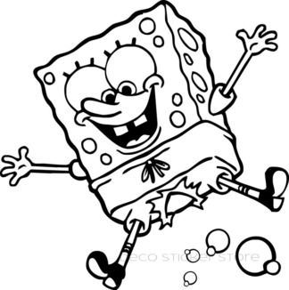 Sticker autocollant Bob l'éponge